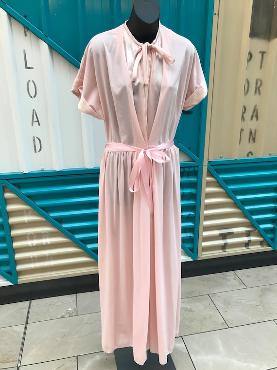 1950s "Styled by Saybury" Baby Pink House Dress