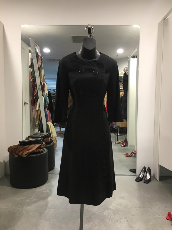 60's A Junior Sophisticates Original" Black L/s D