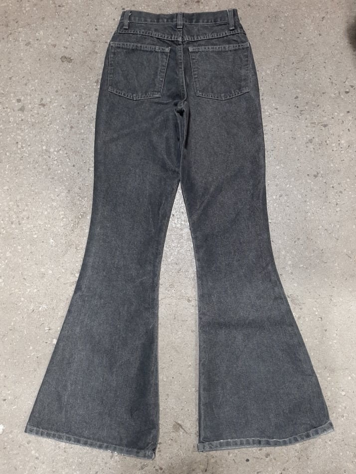 Vintage 90s Rave 4 Real Low/mid Rise Charcoal Black Metallic