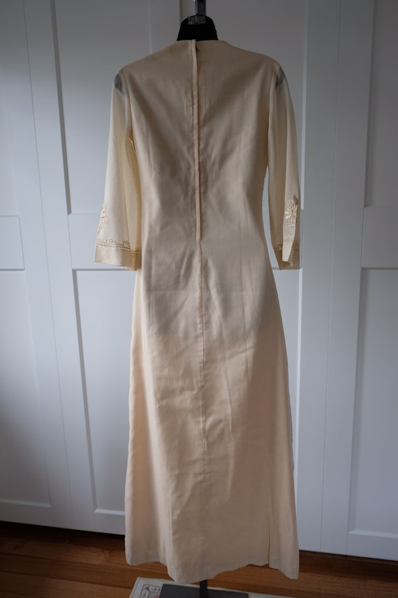 Vintage SM Collection Cream Kaftan with Beautiful… - image 6