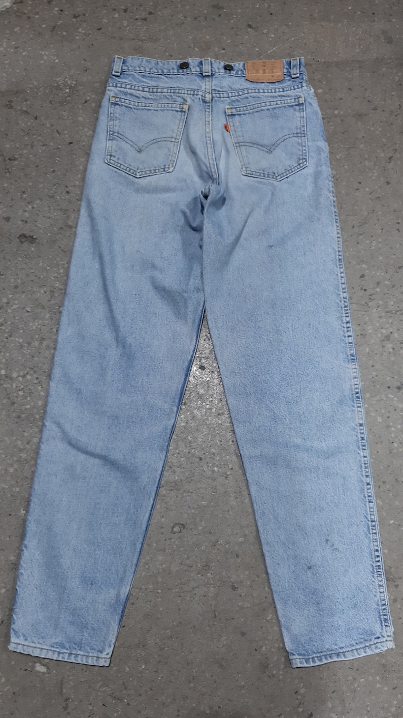 Rare Vintage 1980s Stonewash Levis Denim Jeans With Suspender Buttons ...