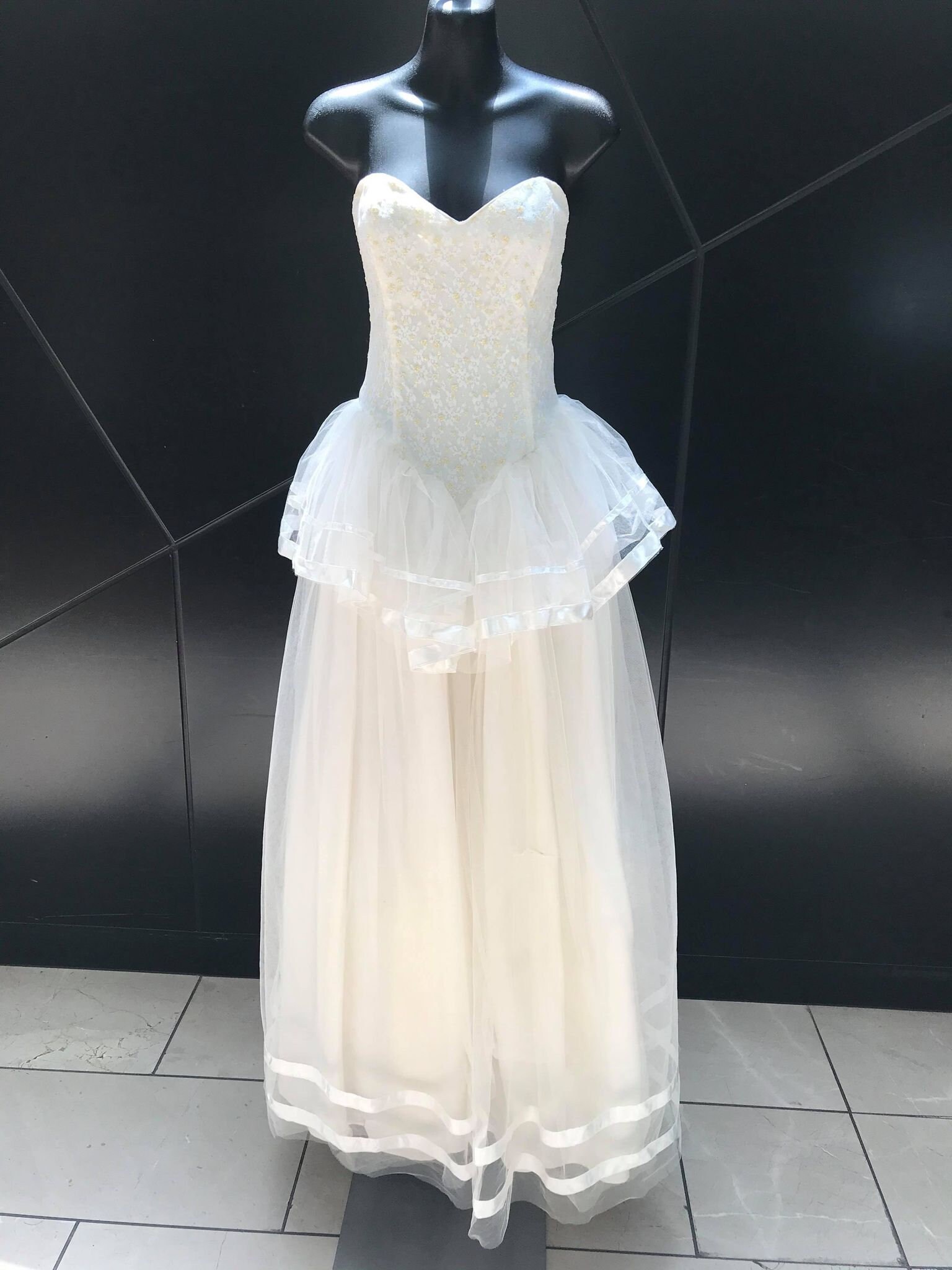 Vintage gunne Sax by Jessica Mcclintock Strapless Wedding Dress 29 ...