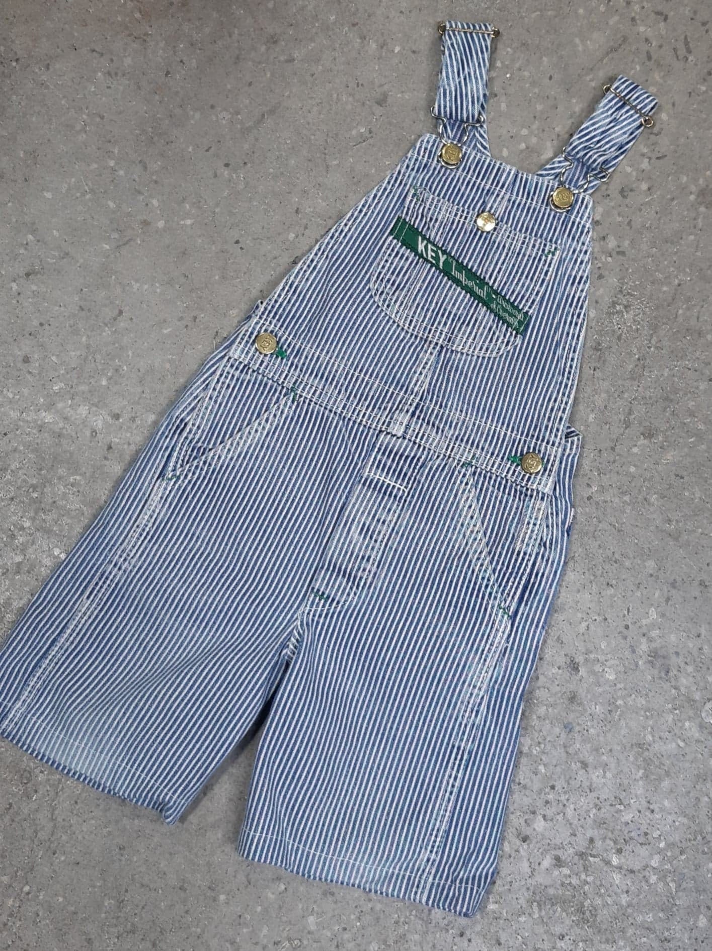 Striped Key Overalls - Etsy