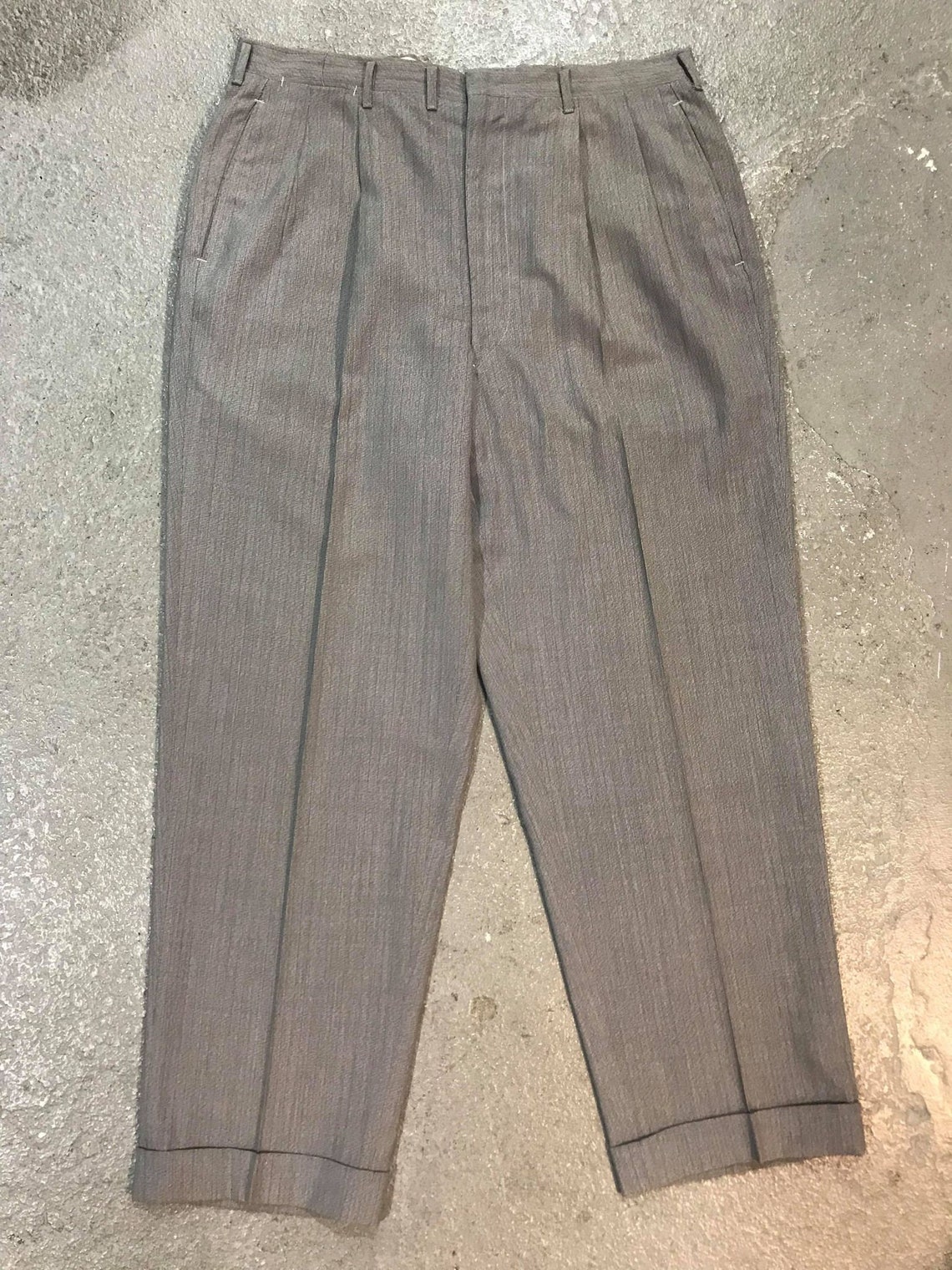 Vintage 40s 50s Men's Trousers W 36 | Etsy
