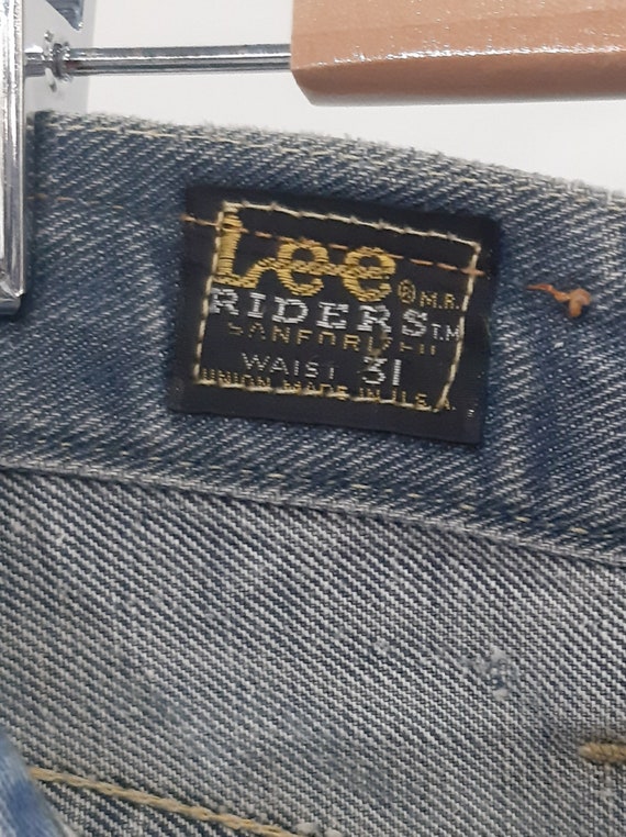 Rare 1940s Lee Riders Sanforized Denim Straight Le