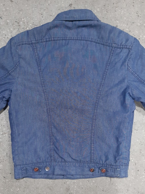 Rare 1960s Maverick Blue Bell Sherpa Denim Jacket… - image 5