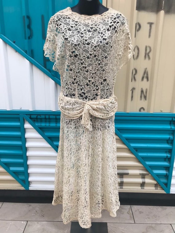 OOAK 20s 30s Lace Dress
