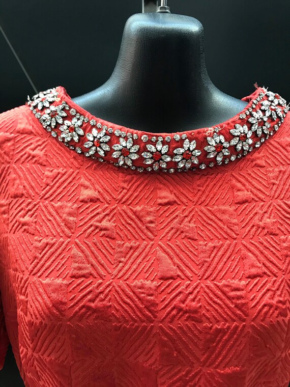 Late 60s / Early 70s Vibrant Red "Saks Fifth Aven… - image 3