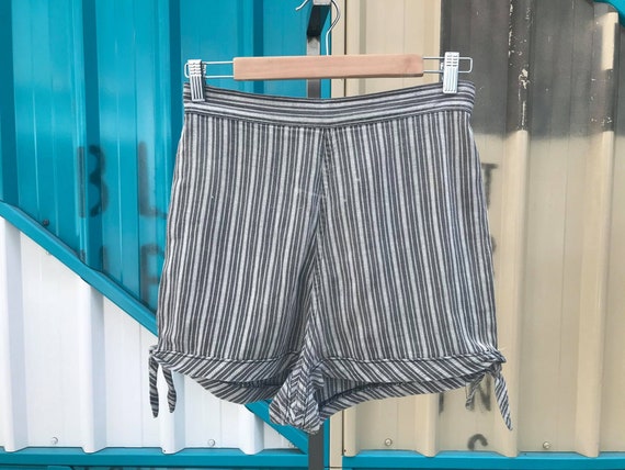 RARE 1940s Striped Cotton Shorts