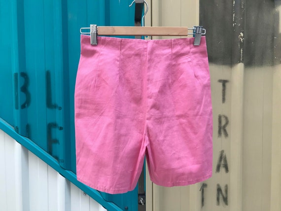 50s/60s Barbie Pink Cotton Shorts Sz S - image 2