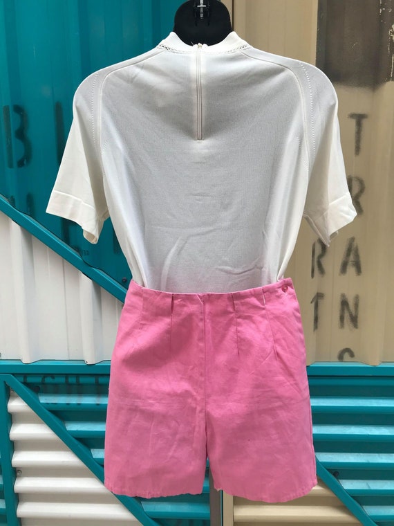 50s/60s Barbie Pink Cotton Shorts Sz S - image 7