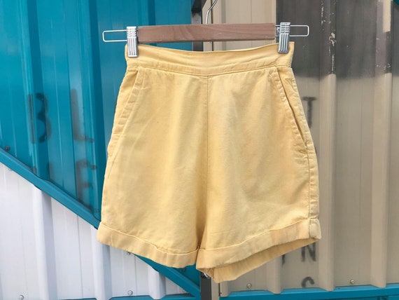 RARE 1950s "Levi's Denim Family" Yellow Shorts