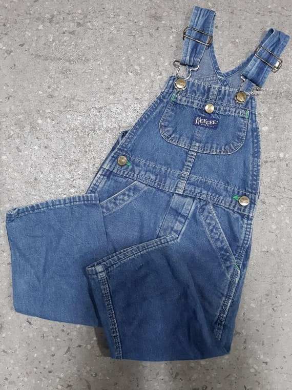 Kid's Vintage 1970s Dee Cee Long Denim Indigo Den… - image 1