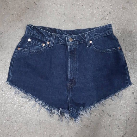 Short en denim Levis 521 vintage pour femmes fabrique aux Etats Unis. 14 Etsy France