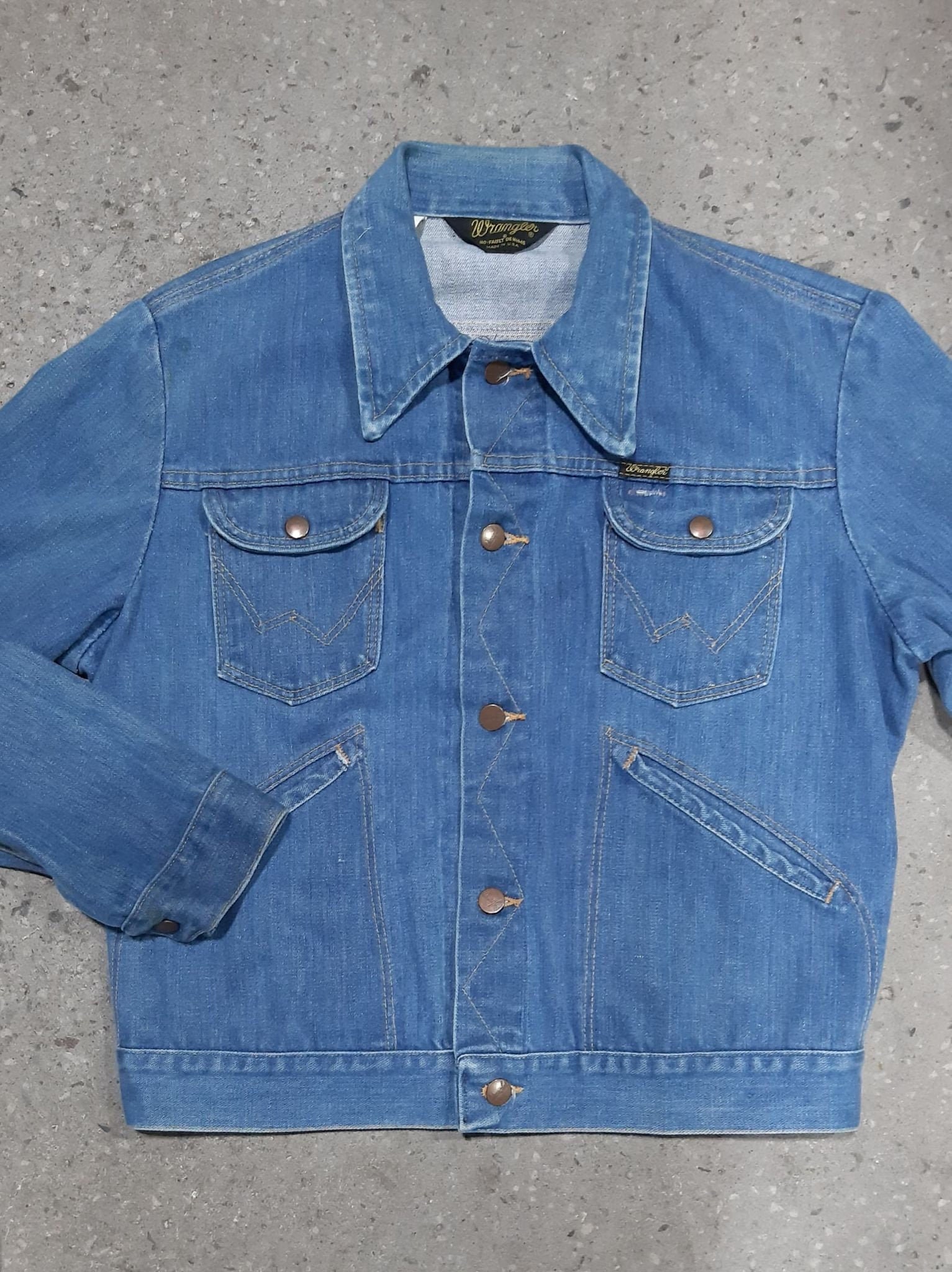 70s wrangler denim jacket