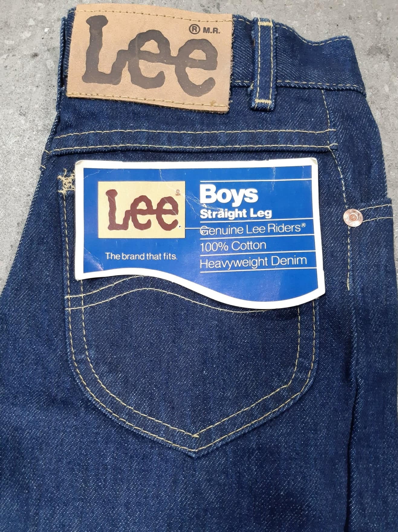 Kid's Vintage Deadstock Lee Riders Denim Jeans Made in U.S.A