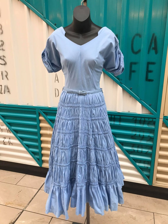 1950s "Gigi Young" Baby Blue Dress with Fabulous R