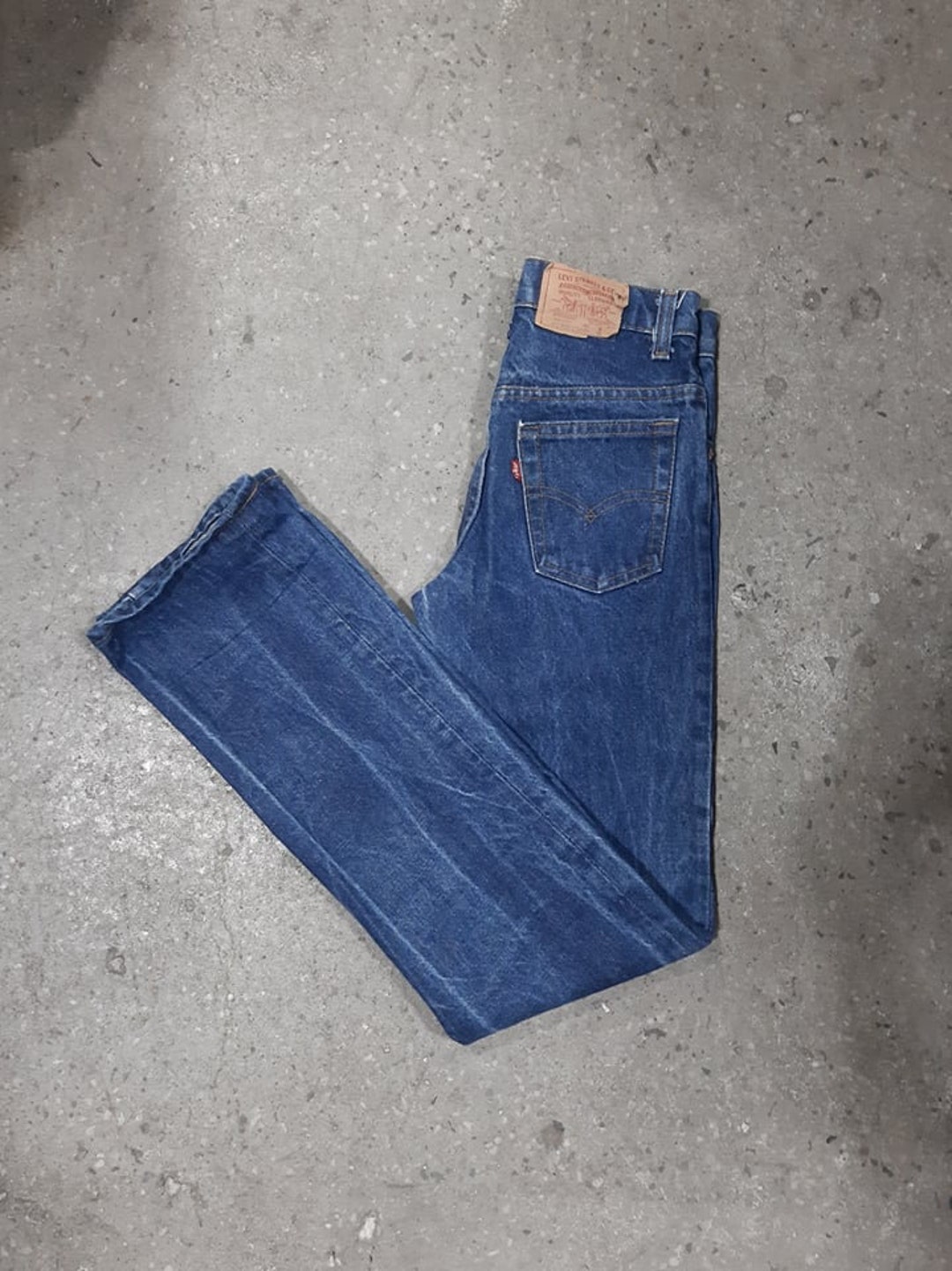 movin on levi's 紺タグ small e USA製 Vtg Levis Movin On Jeans 36x32 Dark Wash Actual 35x32 USA