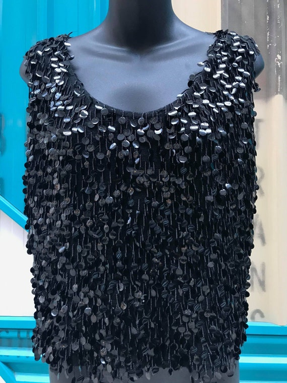 1960s "Miss Sun Valley Import" Black Beaded Single