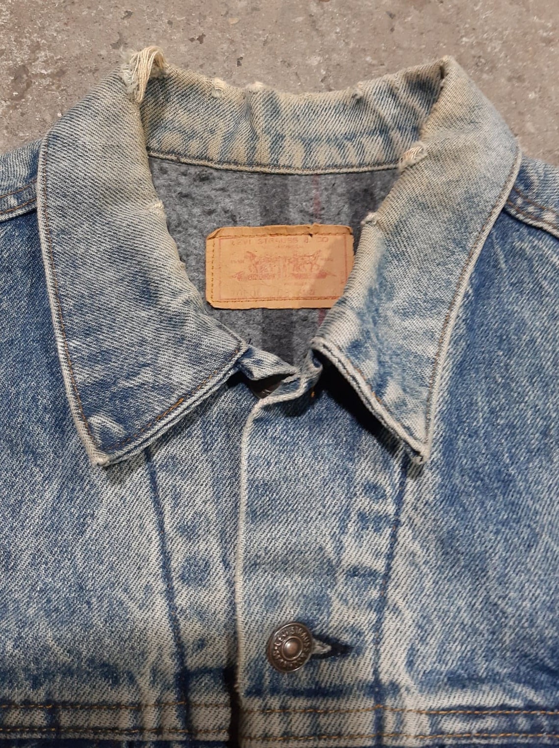 Vintage Levis Blanket Lined Denim Jacket Made in U.S.A sz.45 | Etsy