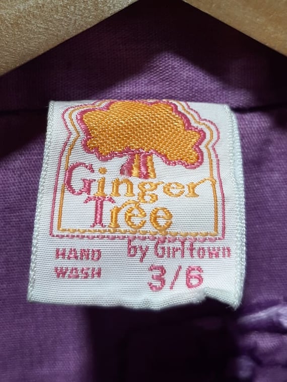 Vintage 1970s Women's Lavender Button Up Shirt wi… - image 3