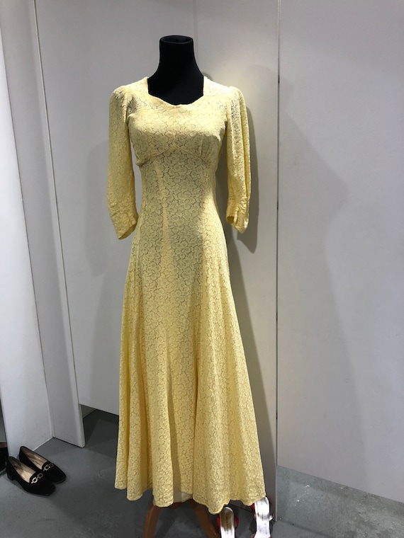 1940s lace gown