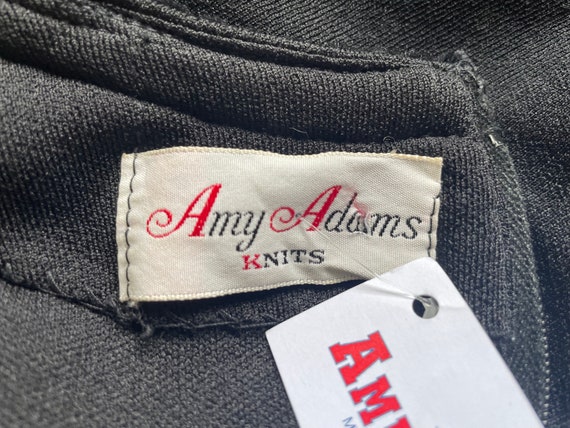 1970s 'Amy Adams Knits' Maxi Dress w/ Black Bodic… - image 8