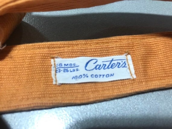 Vintage Kids 1940s 1950s "Carter's" Apricot Cotto… - image 3