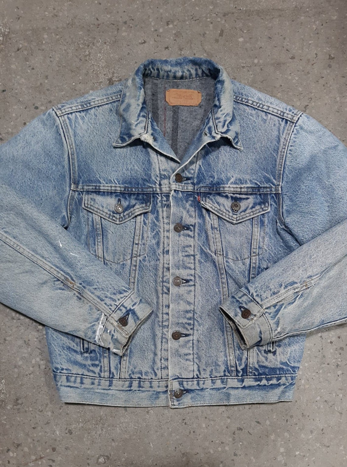 Vintage Levis Blanket Lined Denim Jacket Made in U.S.A - Etsy