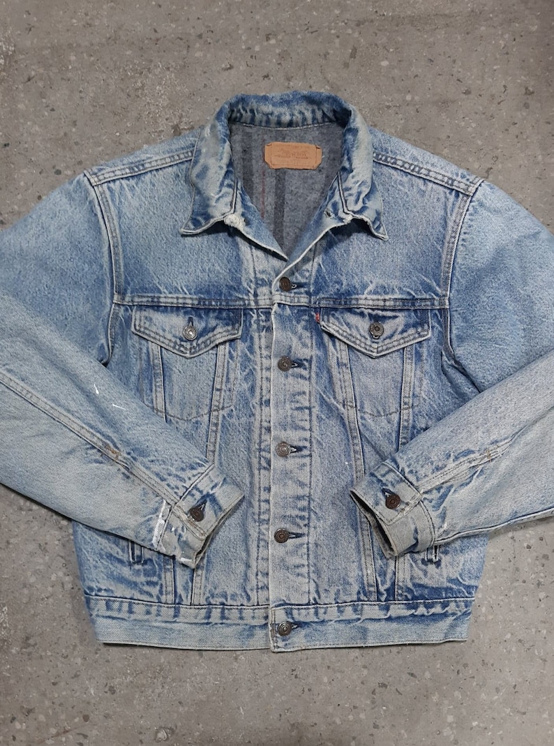 Vintage Levis Blanket Lined Denim Jacket Made in U.S.A - Etsy