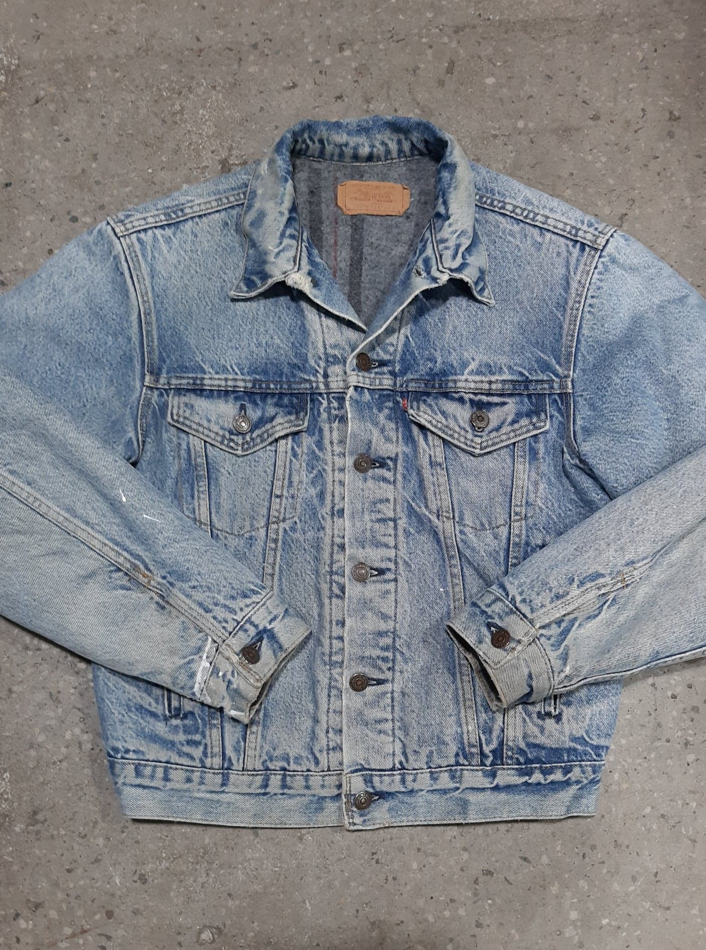 Vintage Levis Blanket Lined Denim Jacket Made in  - Etsy Sweden