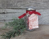French ornament, Upcycled Salt Shaker, Vintage Ornament, Kitchen Decor, Noel Ornament