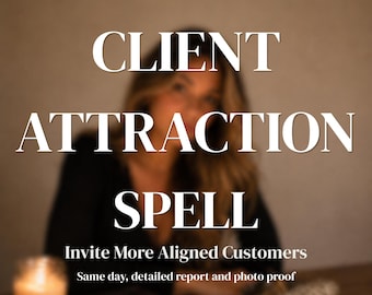 Client Attraction Spell, Business Growth Ritual, Attract New Clients, Customer Magnetism Spellwork, Success Ritual + PDF Guide