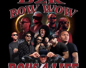 Camiseta Bow-Wow PNG de Boys for Life, camiseta B2K, camiseta de concierto, camiseta de concierto de HIP Hop, descarga digital de Boys for life, B2K PNG