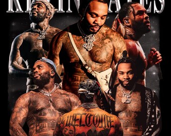 Kevin Gates PNG, diseño de camiseta digital. Archivo PNG, archivo PNG digital.