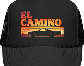 Chevy El Camino Trucker Cap Retro Sonnenuntergang klassische Muskelmütze