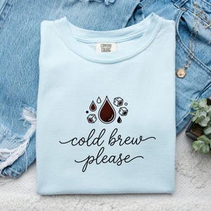 Coffee Drip Shirt Coffee Gastronomy Gift Women Abstract Tee Coffee T-Shirt Coffee Fan Artistic Tshirt Food Graphic Geometric Ice Blocks