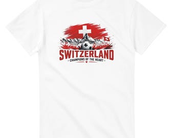 スイスサッカーファンTシャツ – チャンピオンズ・オブ・ザ・ハート サッカーアパレル