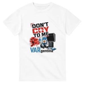 アルゼンチン サッカーTシャツ | 面白いサッカーファンTシャツ | ユニセックス コットンシャツ 画像 1