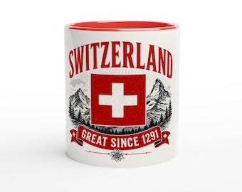 スイス創業1291年 マグカップ | スイスプライド セラミックコーヒーカップ（食洗機対応）