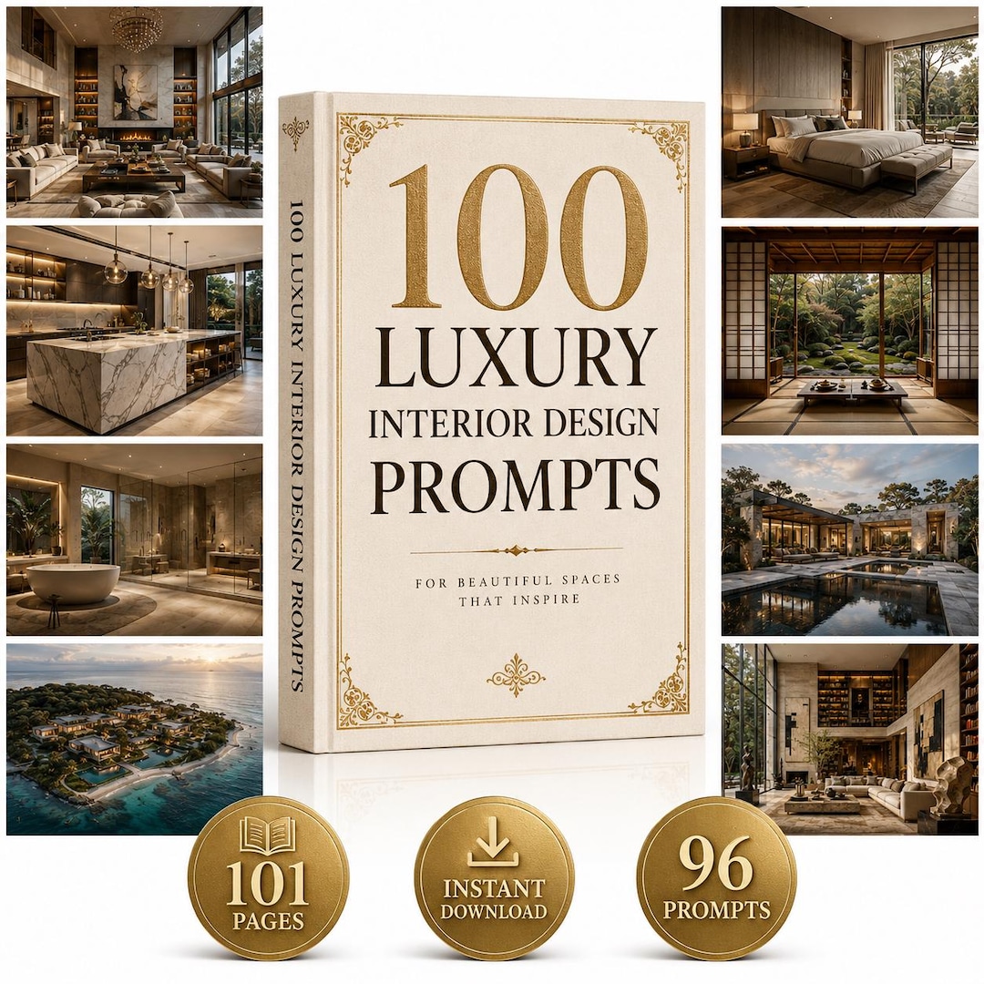 100 Luxury Interior Design Prompts for AI | ALL AI Architecture Ideas ...