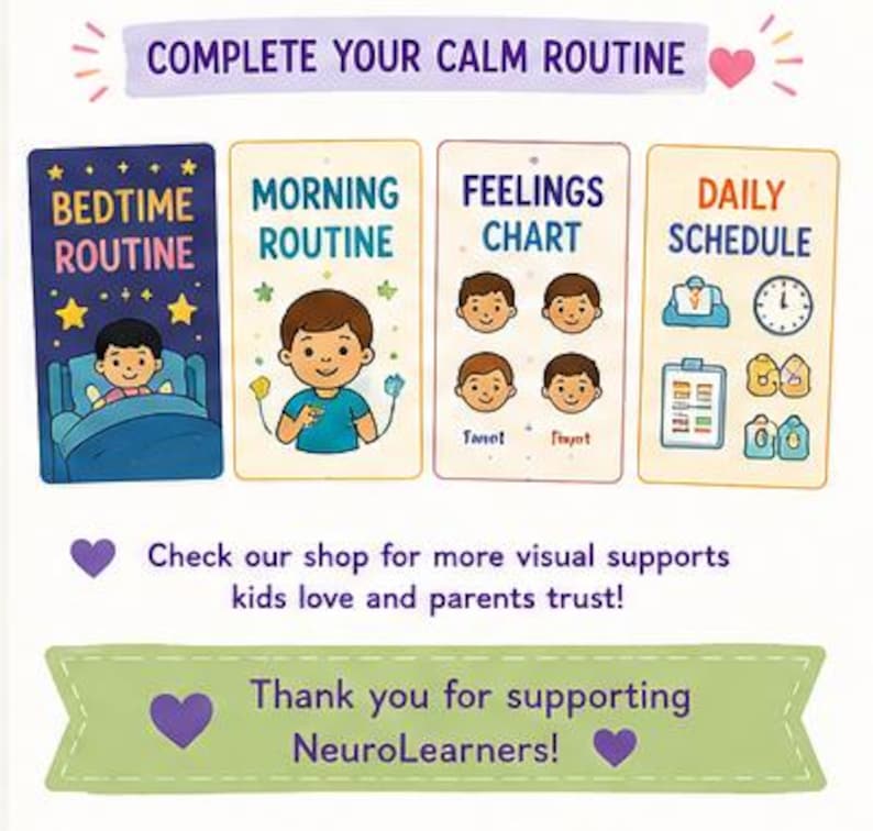 Calm Down Choice Board for Kids | Autism & ADHD Visual Support - Etsy