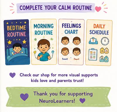 Calm Down Choice Board for Kids | Autism & ADHD Visual Support - Etsy