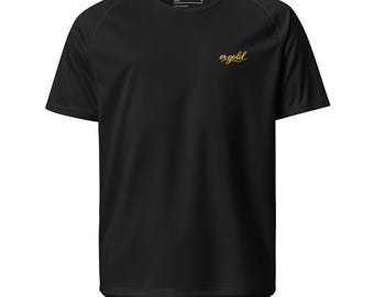 Camiseta dorada para hombre y mujer