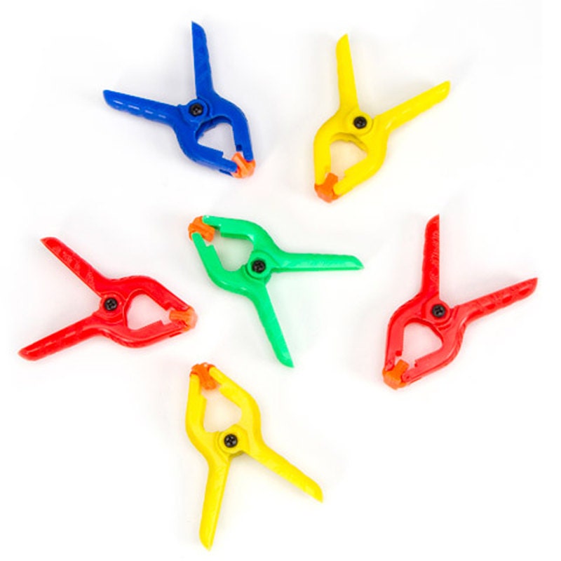 Spring Clamp Small Plastic Spring Clamps Assorted Colors Etsy