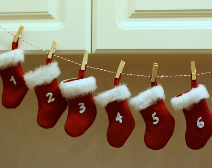 Christmas Stocking Advent Calendar Etsy