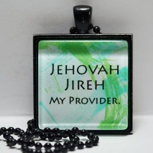 Jehovah Jireh My Provider Pendant Necklace God Provides Necklace Creative Happenstance