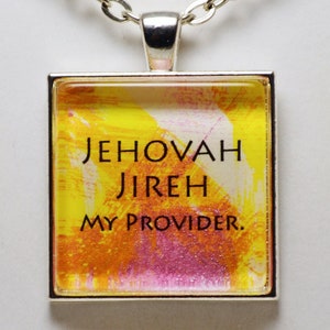 Jehovah Jireh My Provider Pendant Necklace God Provides Necklace Creative Happenstance