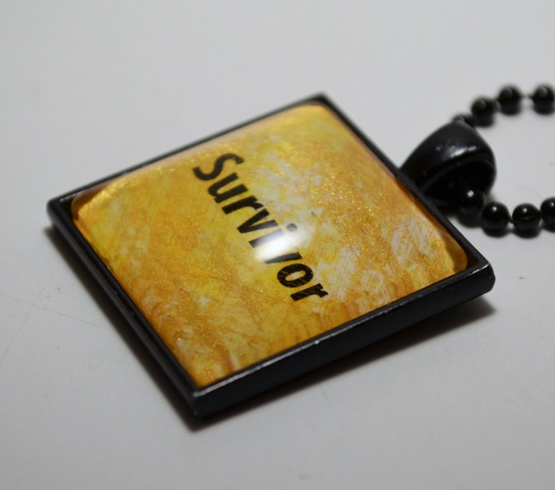 Survivor Pendant Necklace Sobriety Recovery Jewelry Clmurphycreative