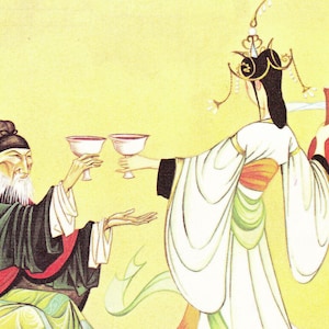 Aladdin - Vintage Illustration Storybook Print - Deans A Book of Fairy Tales - Paper Ephemera